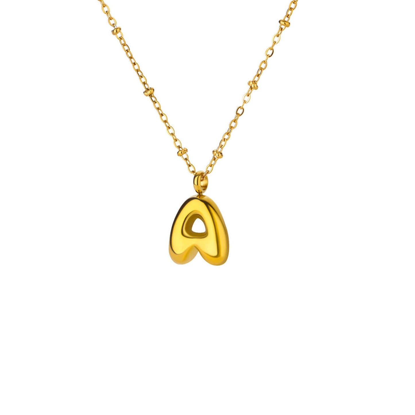 Bubble Initial Necklace