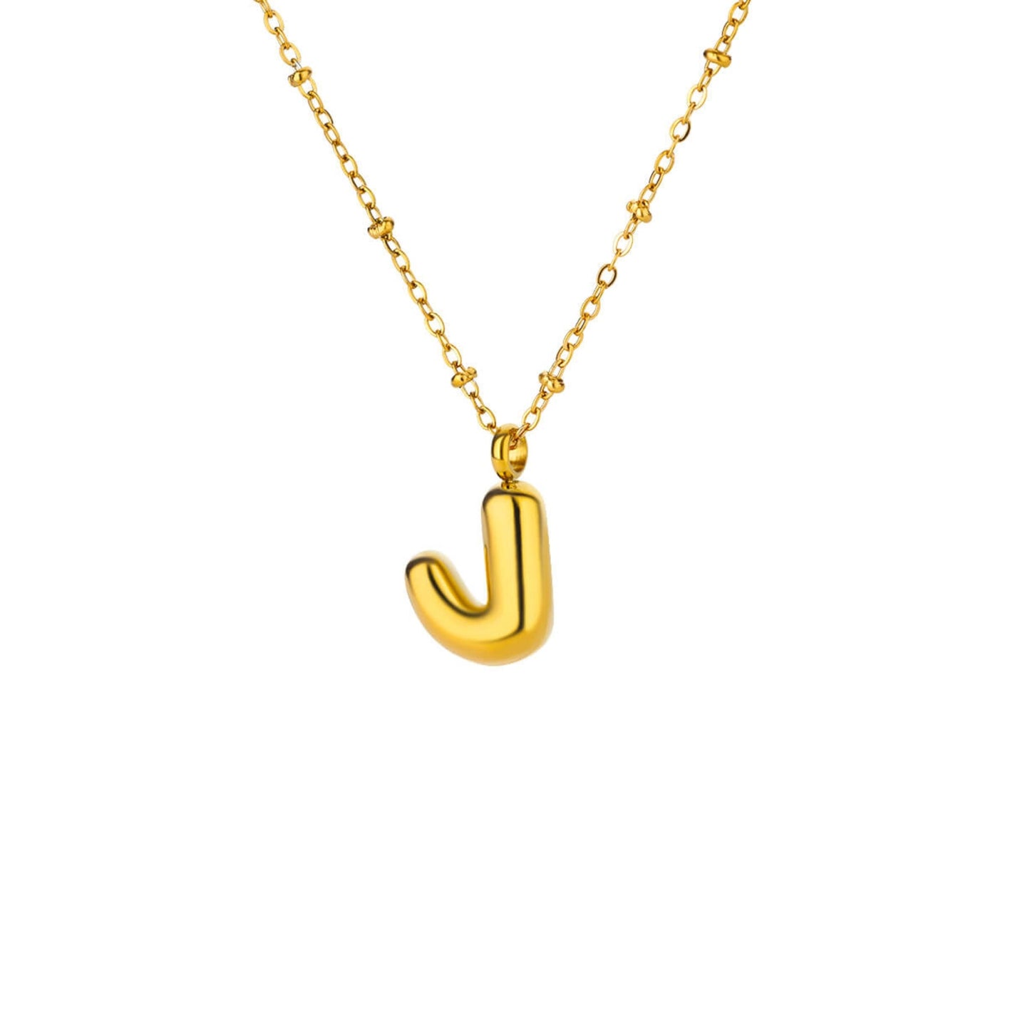 Bubble Initial Necklace