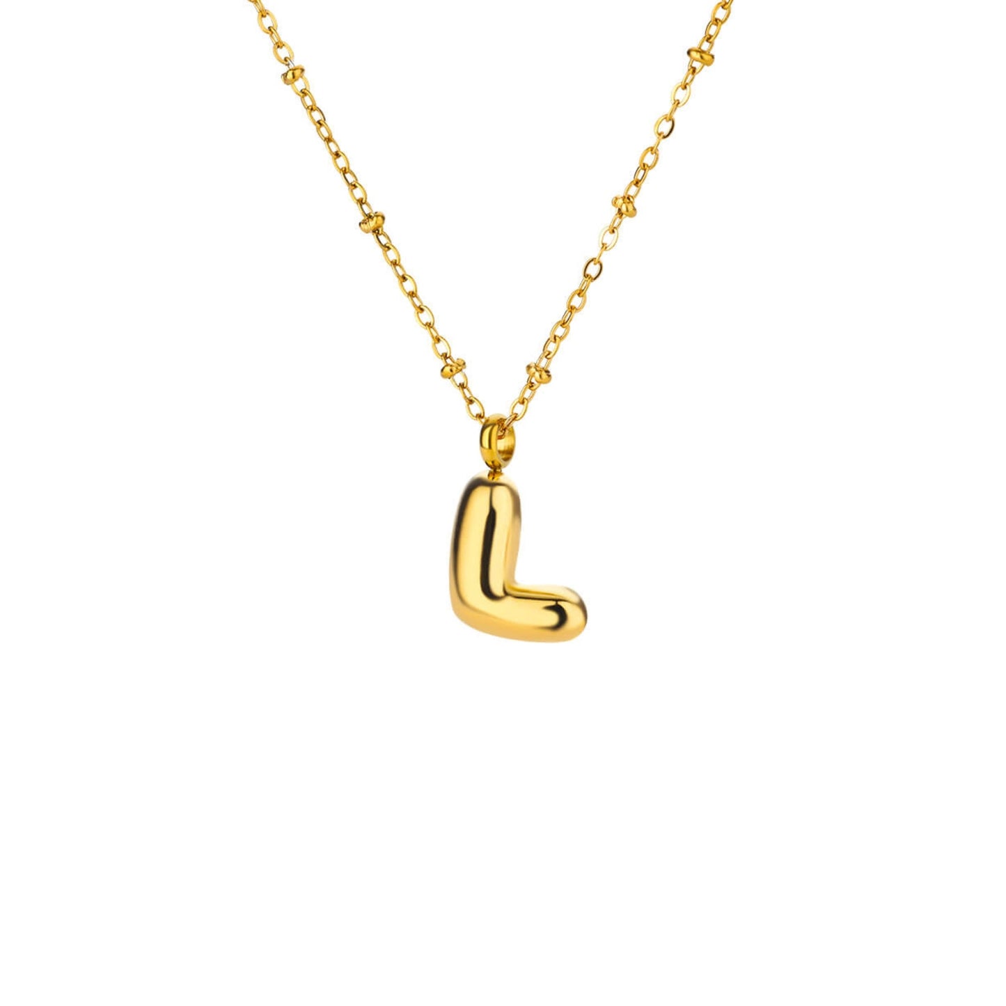 Bubble Initial Necklace