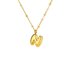 Bubble Initial Necklace