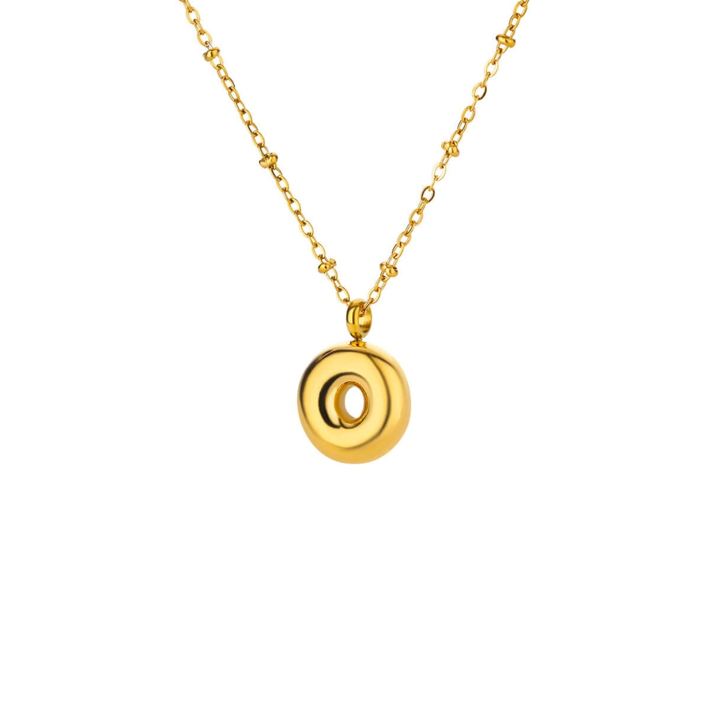 Bubble Initial Necklace