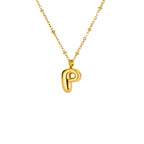 Bubble Initial Necklace