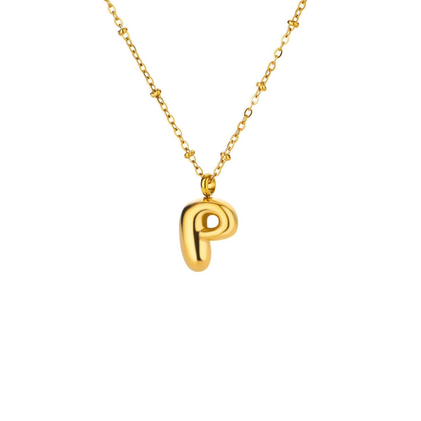 Bubble Initial Necklace