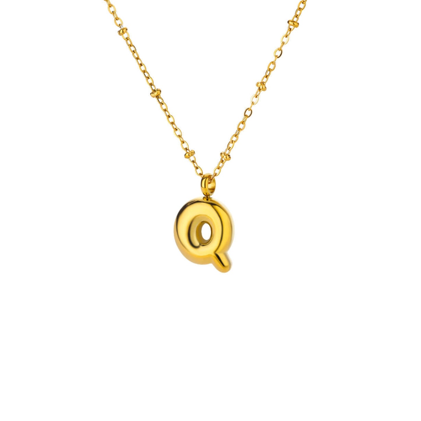 Bubble Initial Necklace