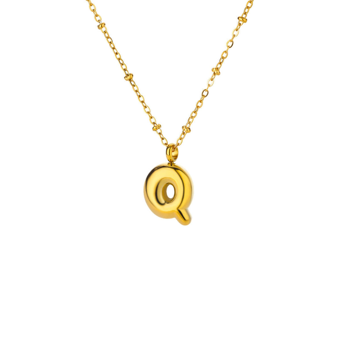 Bubble Initial Necklace