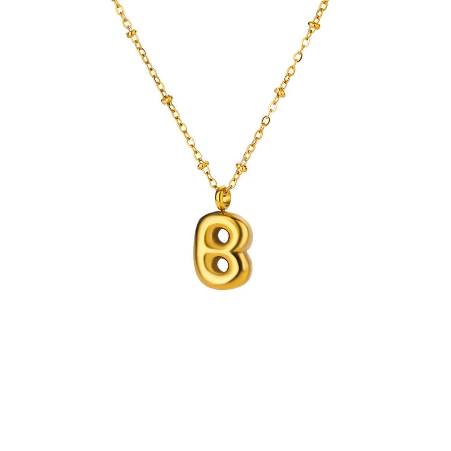 Bubble Initial Necklace