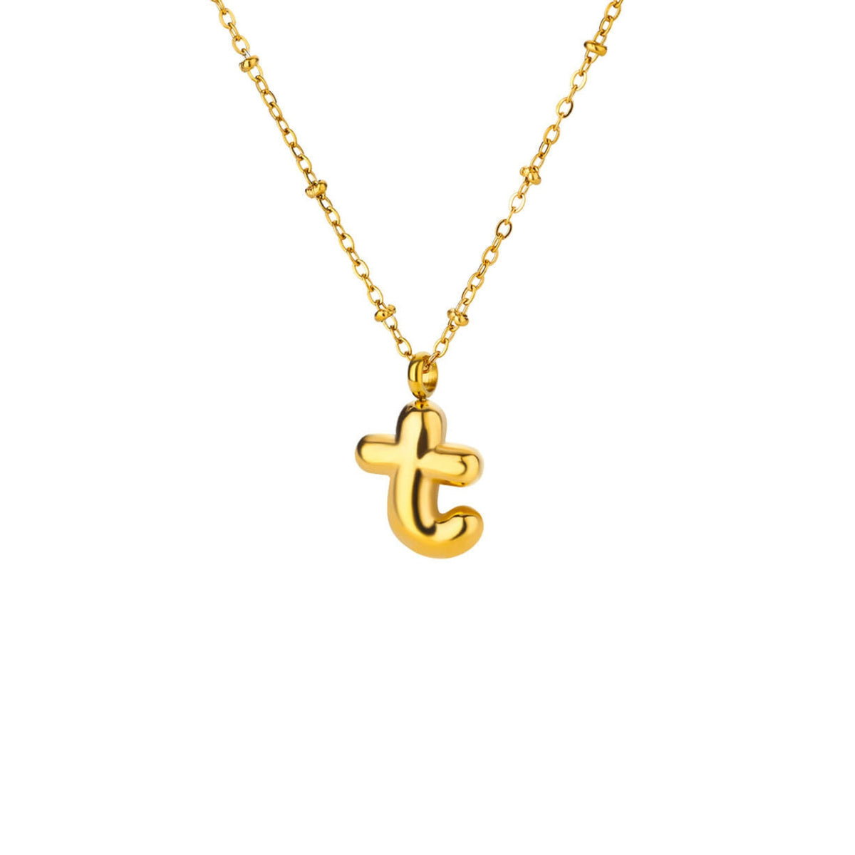 Bubble Initial Necklace