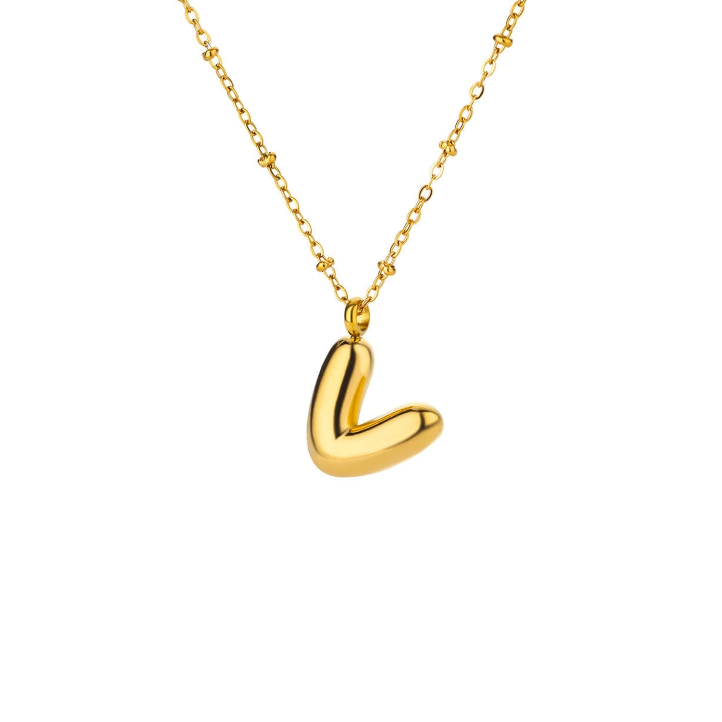 Bubble Initial Necklace
