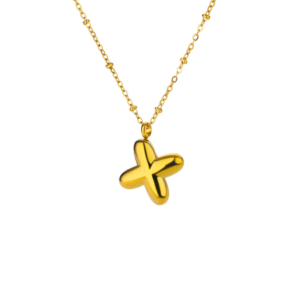 Bubble Initial Necklace