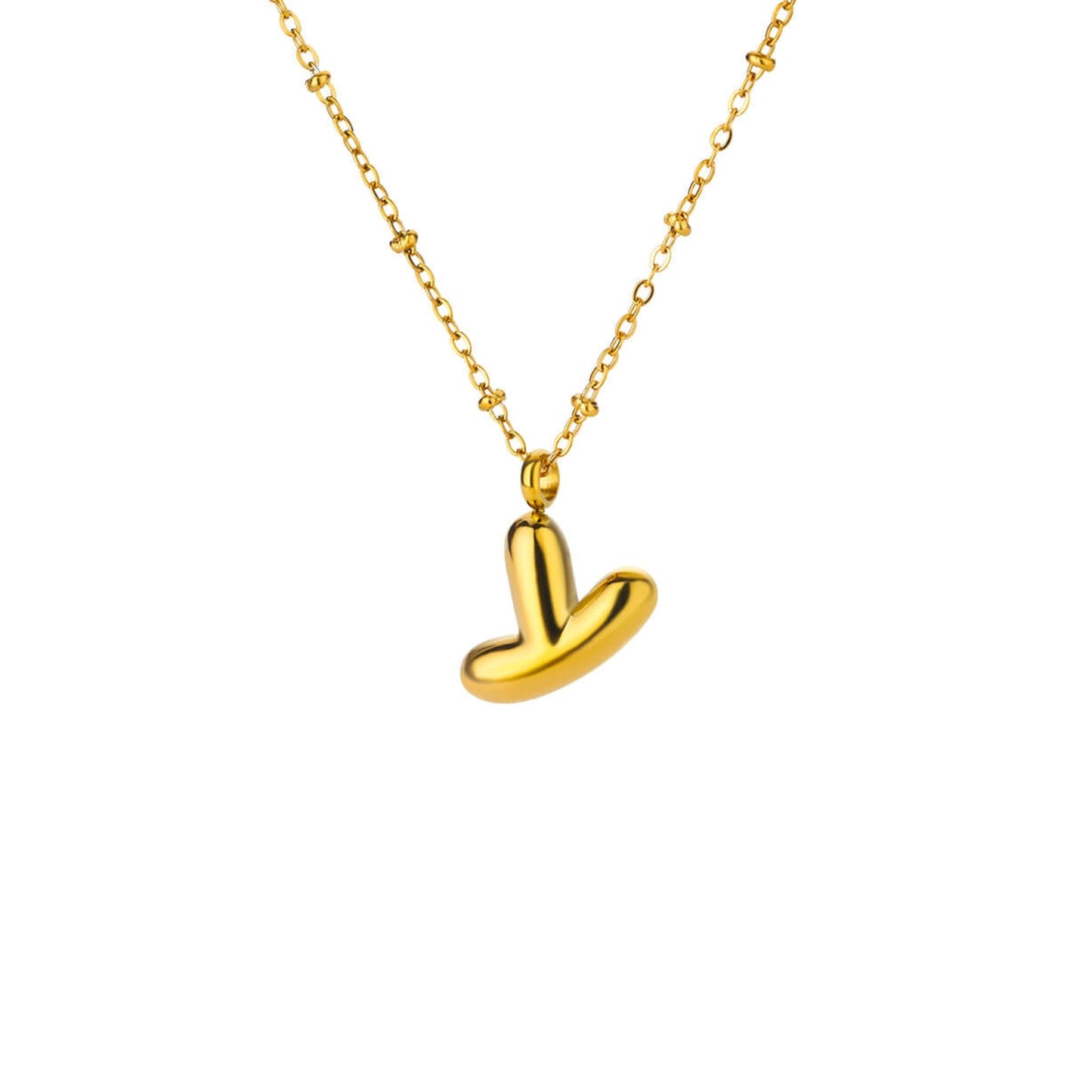 Bubble Initial Necklace