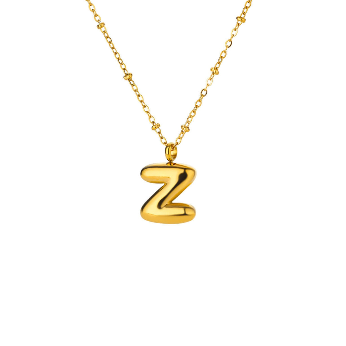 Bubble Initial Necklace