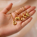Bubble Initial Necklace