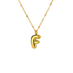 Bubble Initial Necklace