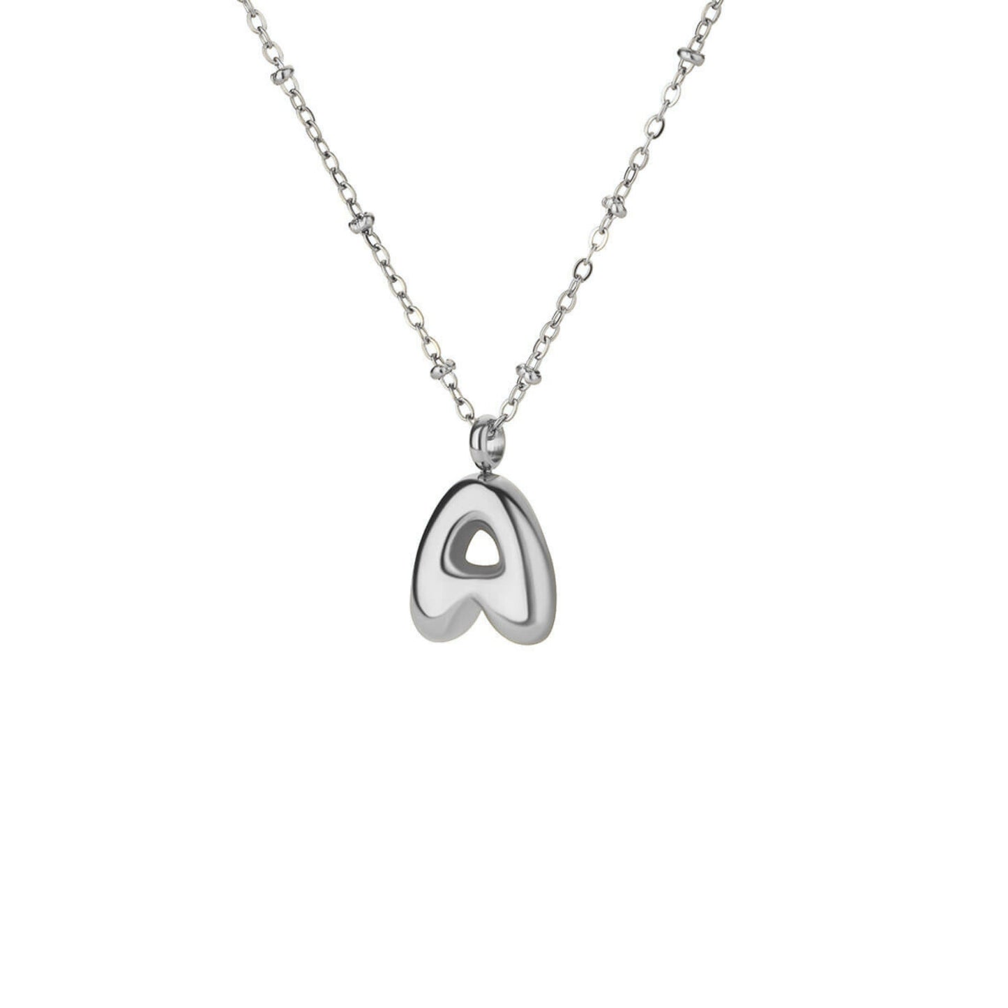 Bubble Initial Necklace