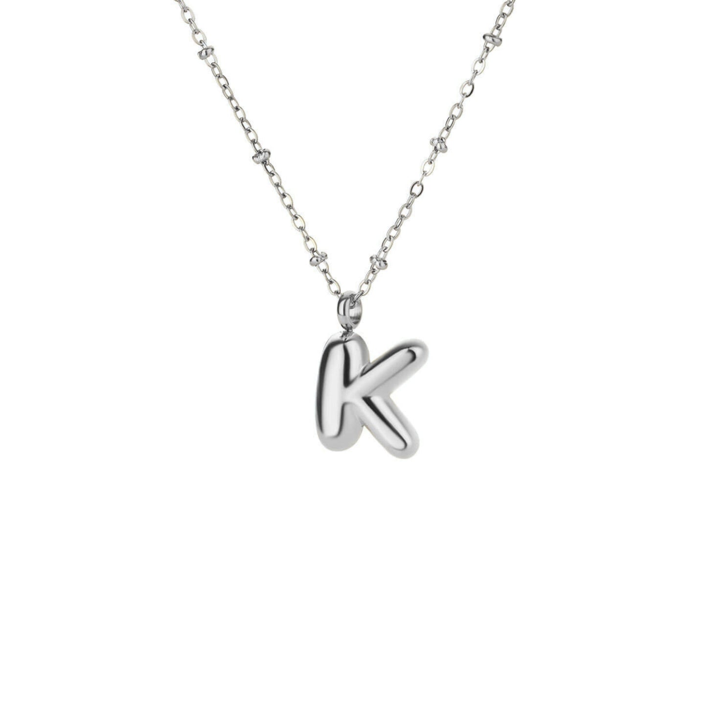 Bubble Initial Necklace