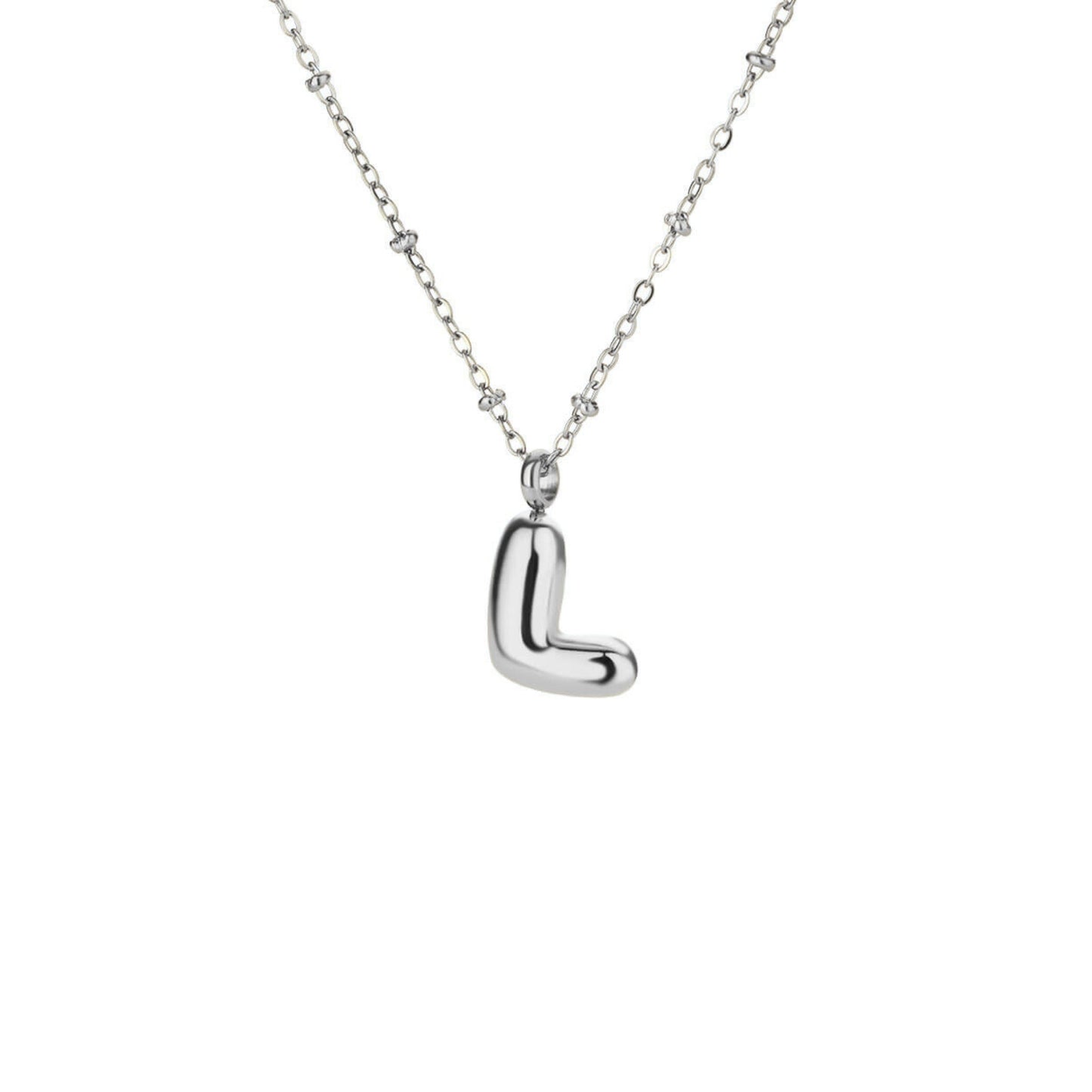 Bubble Initial Necklace