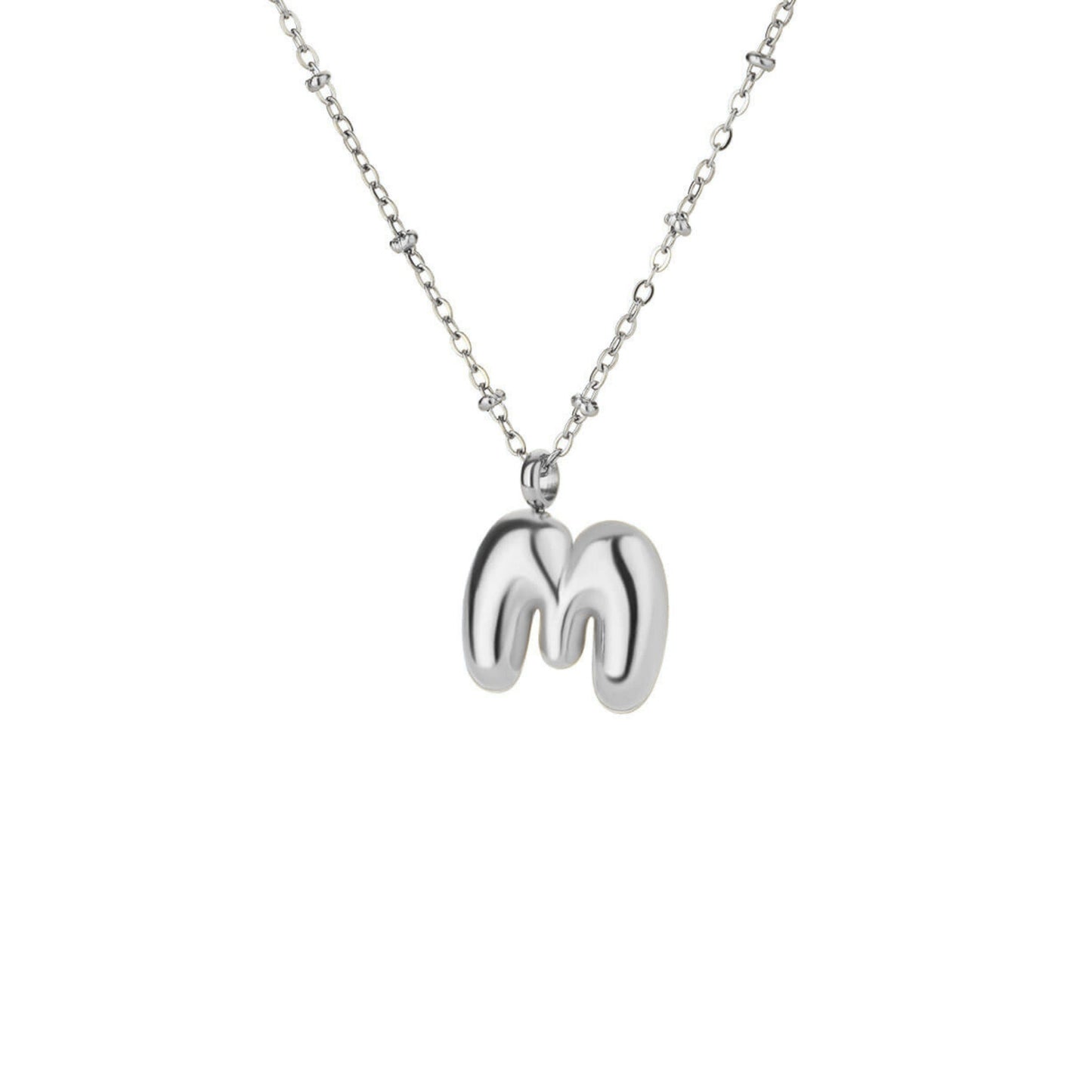 Bubble Initial Necklace