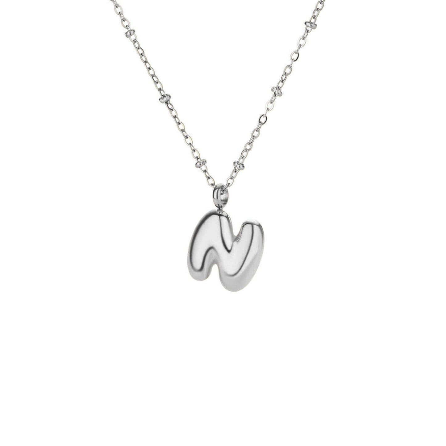 Bubble Initial Necklace