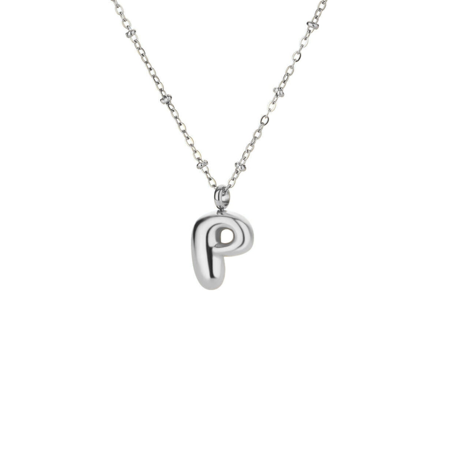 Bubble Initial Necklace