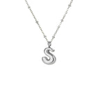Bubble Initial Necklace