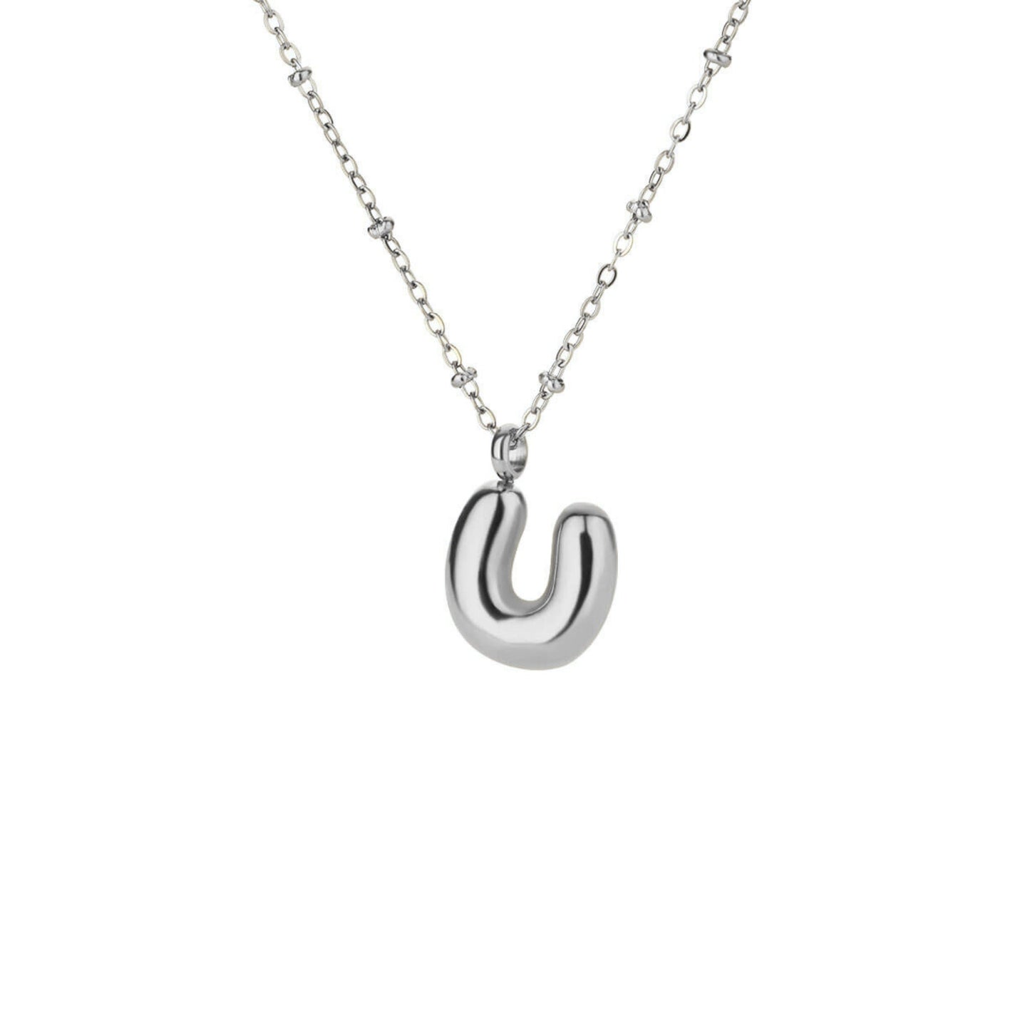 Bubble Initial Necklace