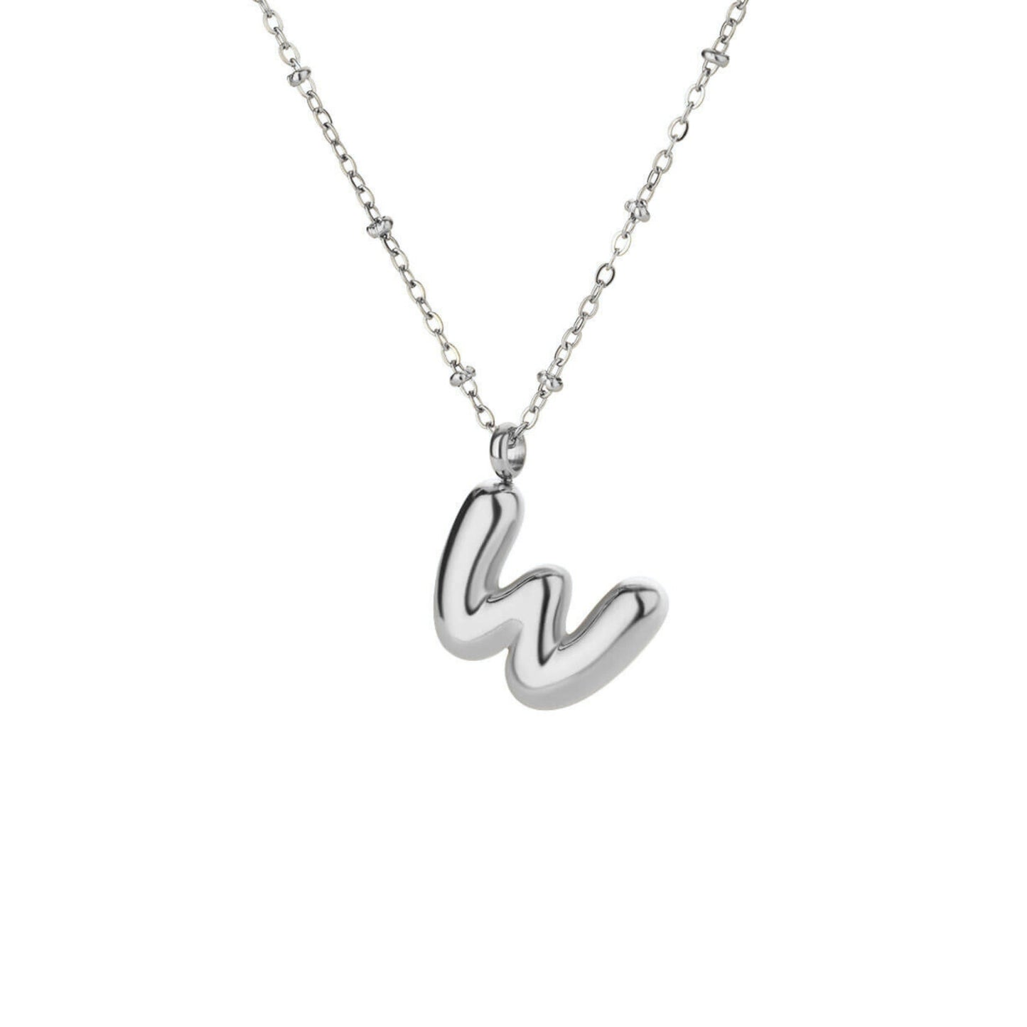Bubble Initial Necklace