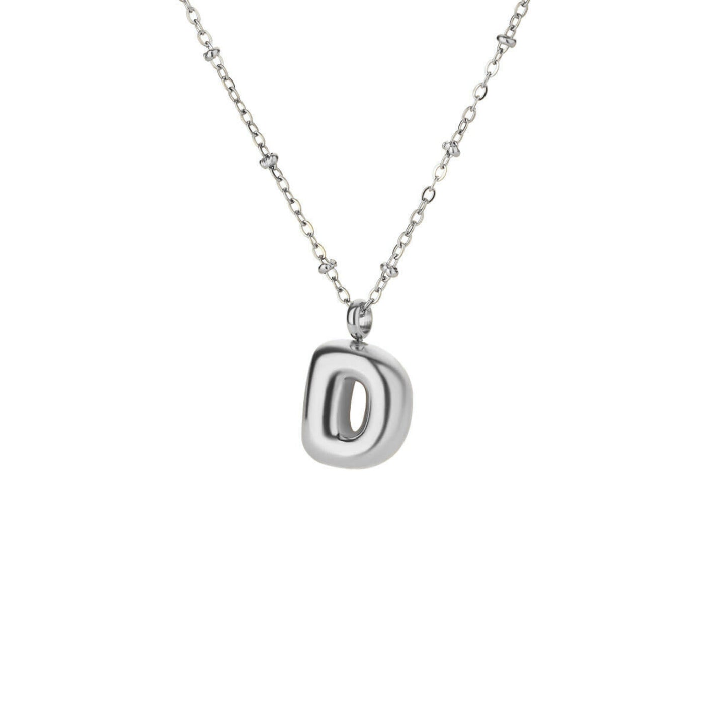 Bubble Initial Necklace