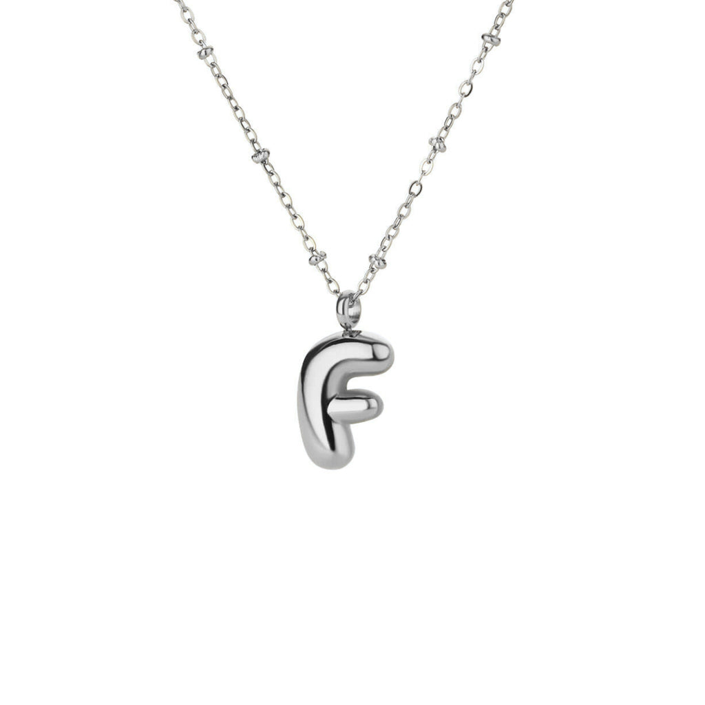 Bubble Initial Necklace