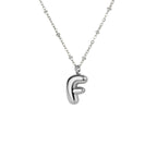 Bubble Initial Necklace
