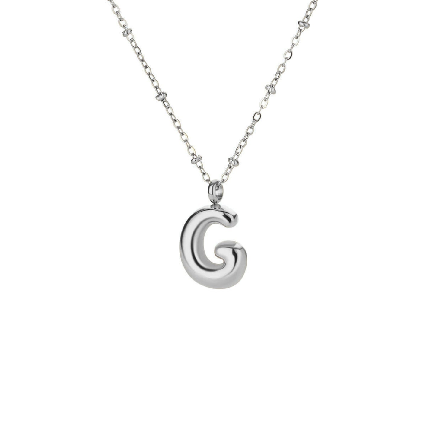 Bubble Initial Necklace