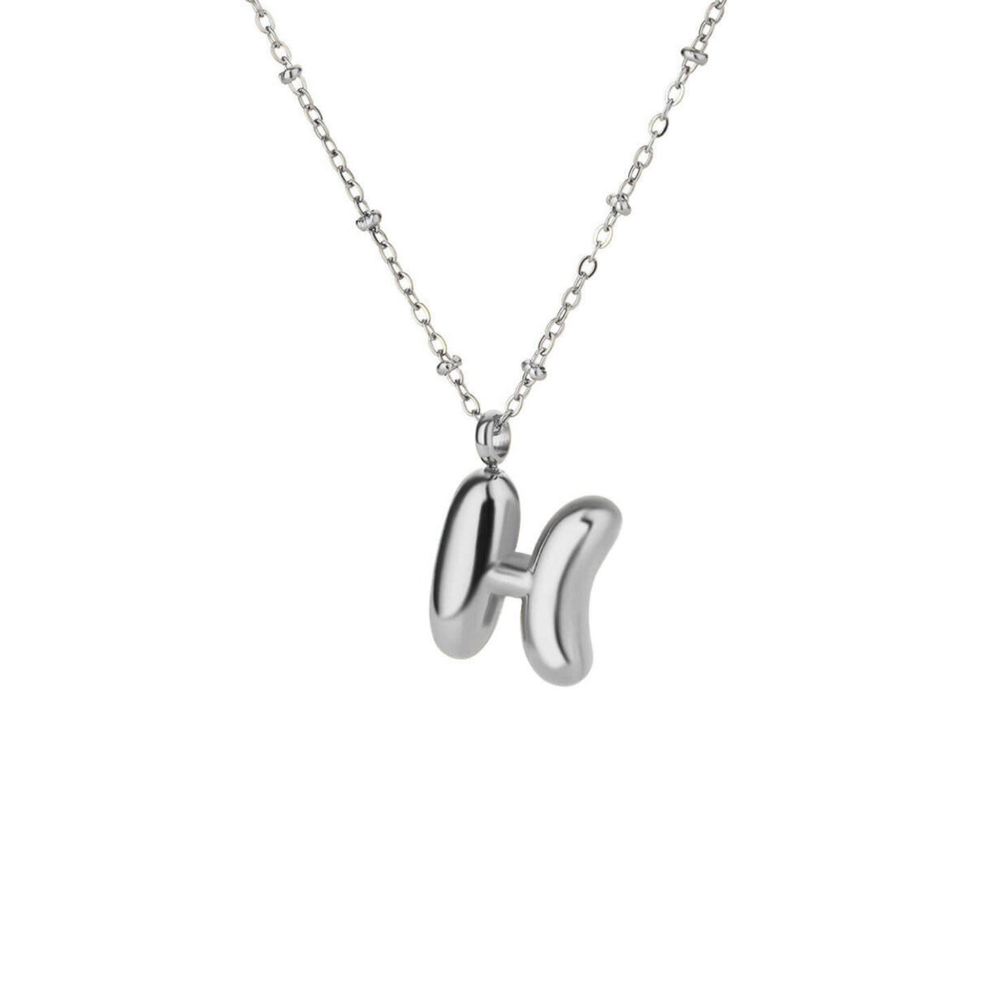 Bubble Initial Necklace