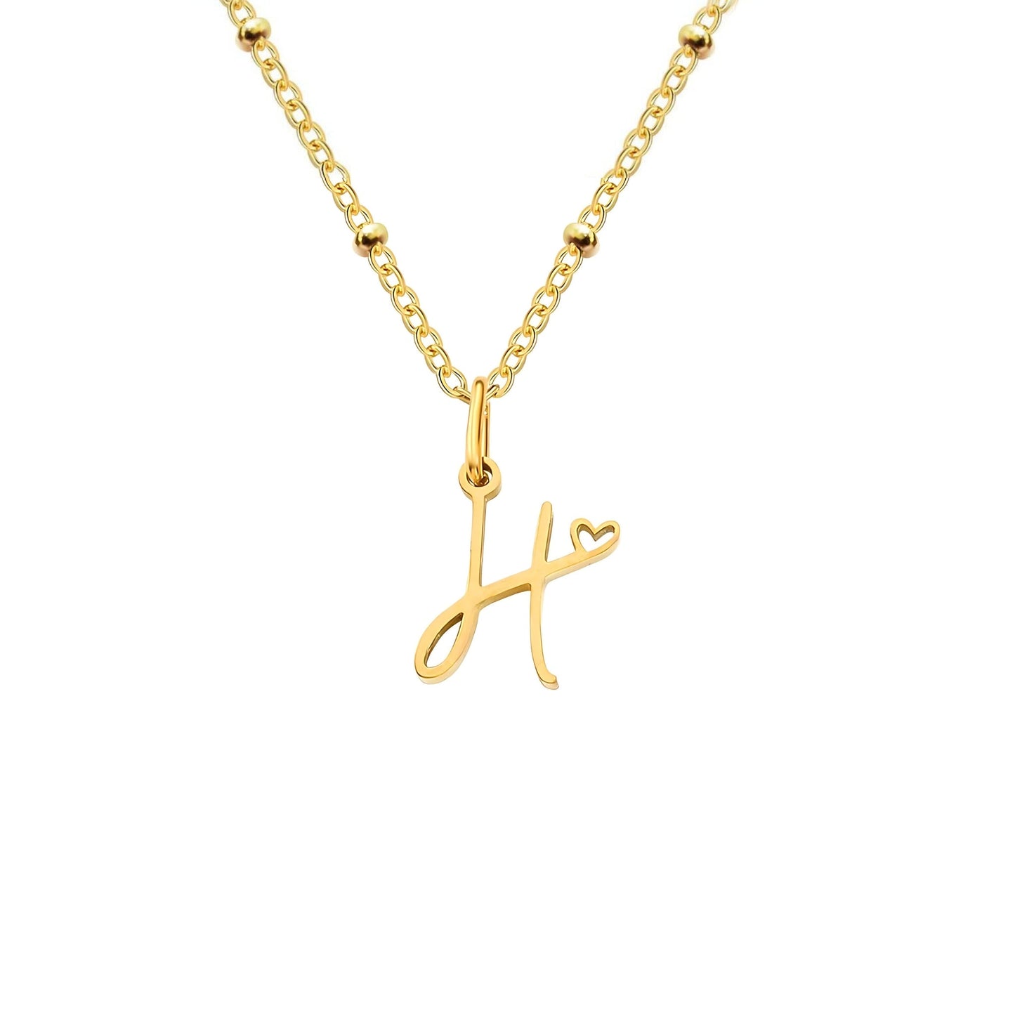 Love  Initial Alphabet Necklace