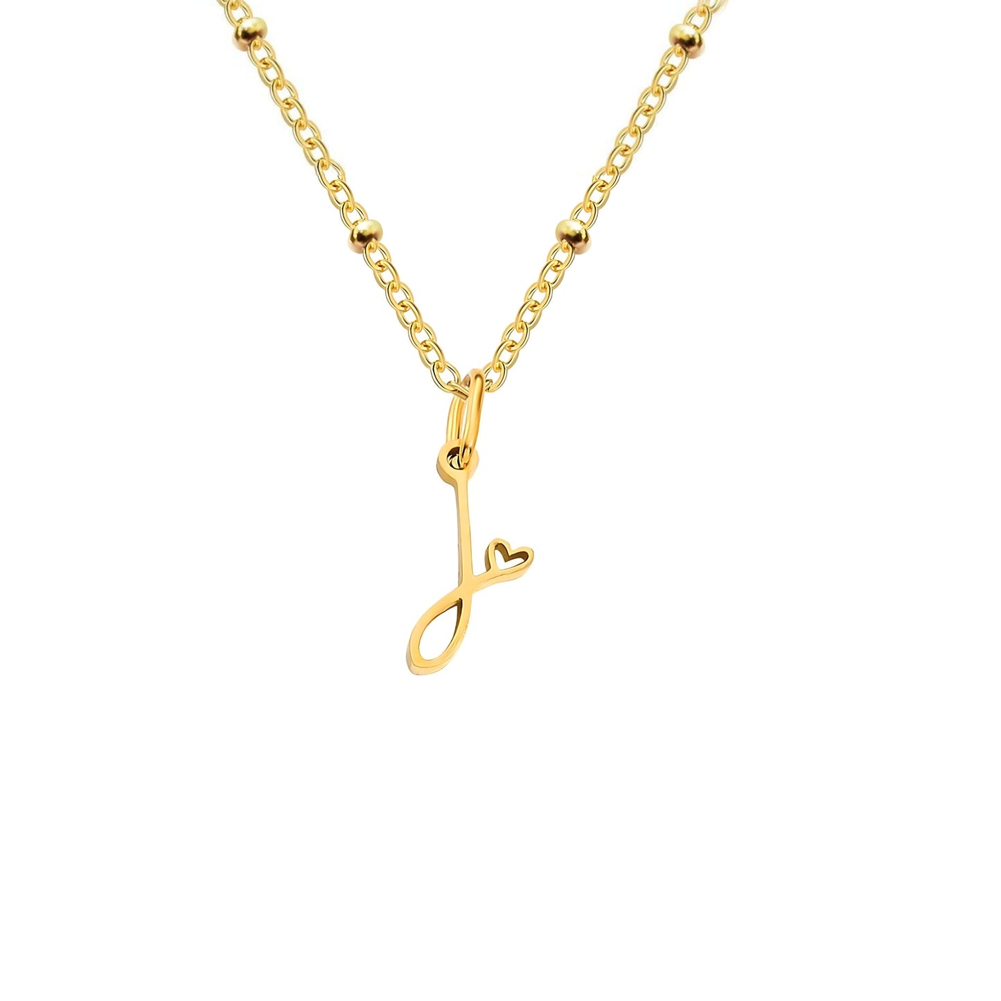 Love  Initial Alphabet Necklace