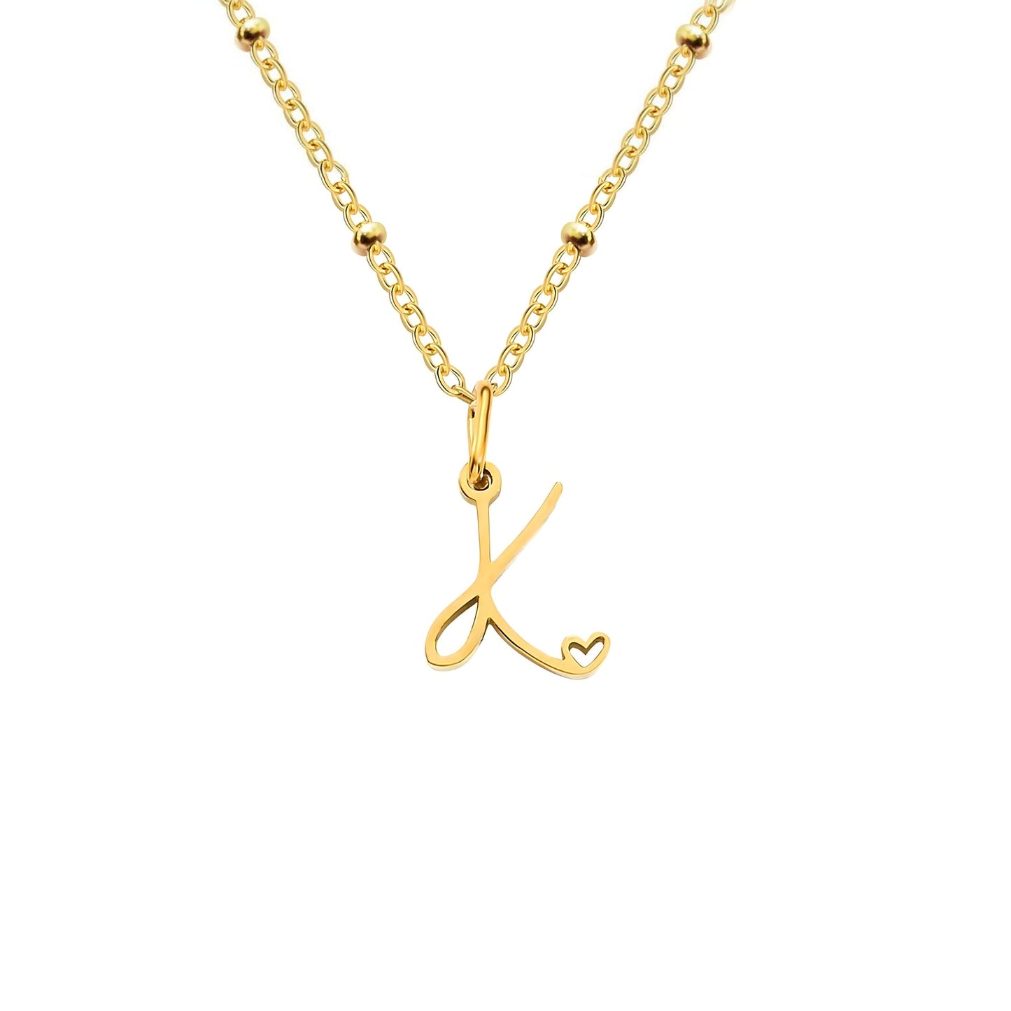 Love  Initial Alphabet Necklace