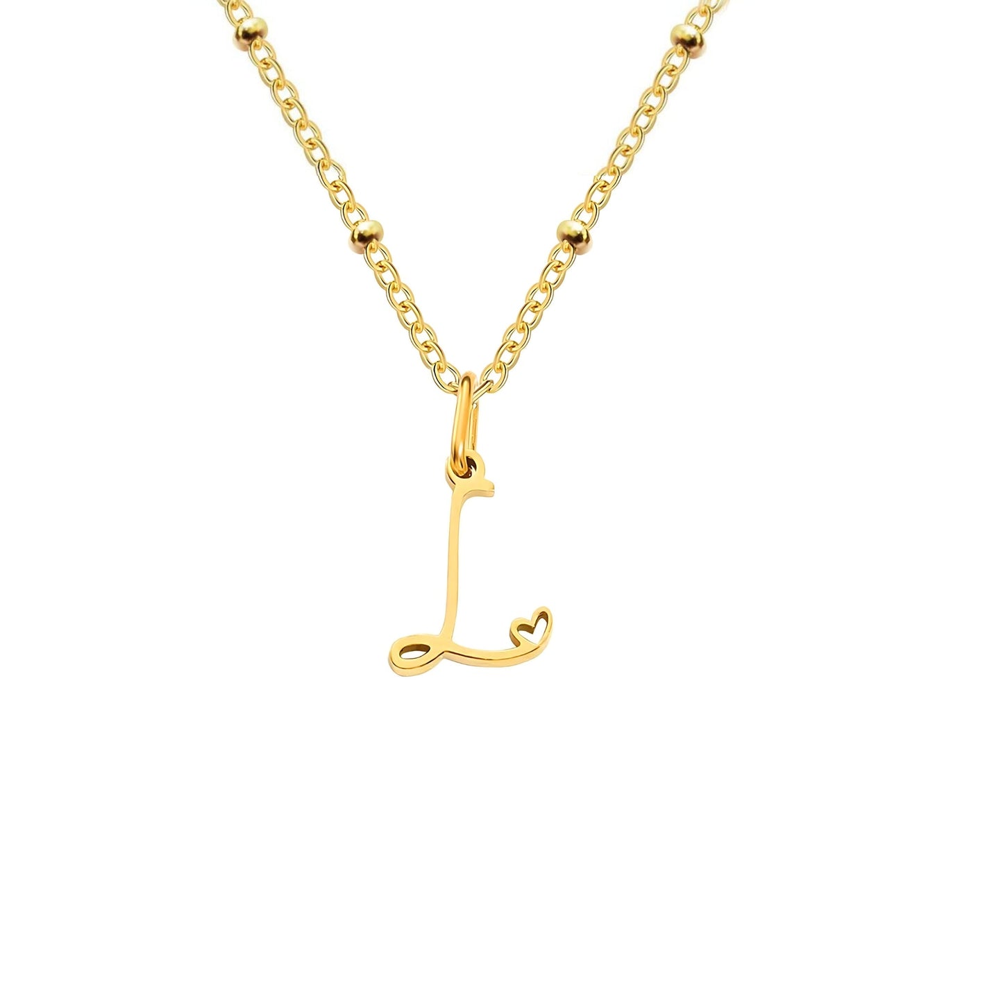 Love  Initial Alphabet Necklace