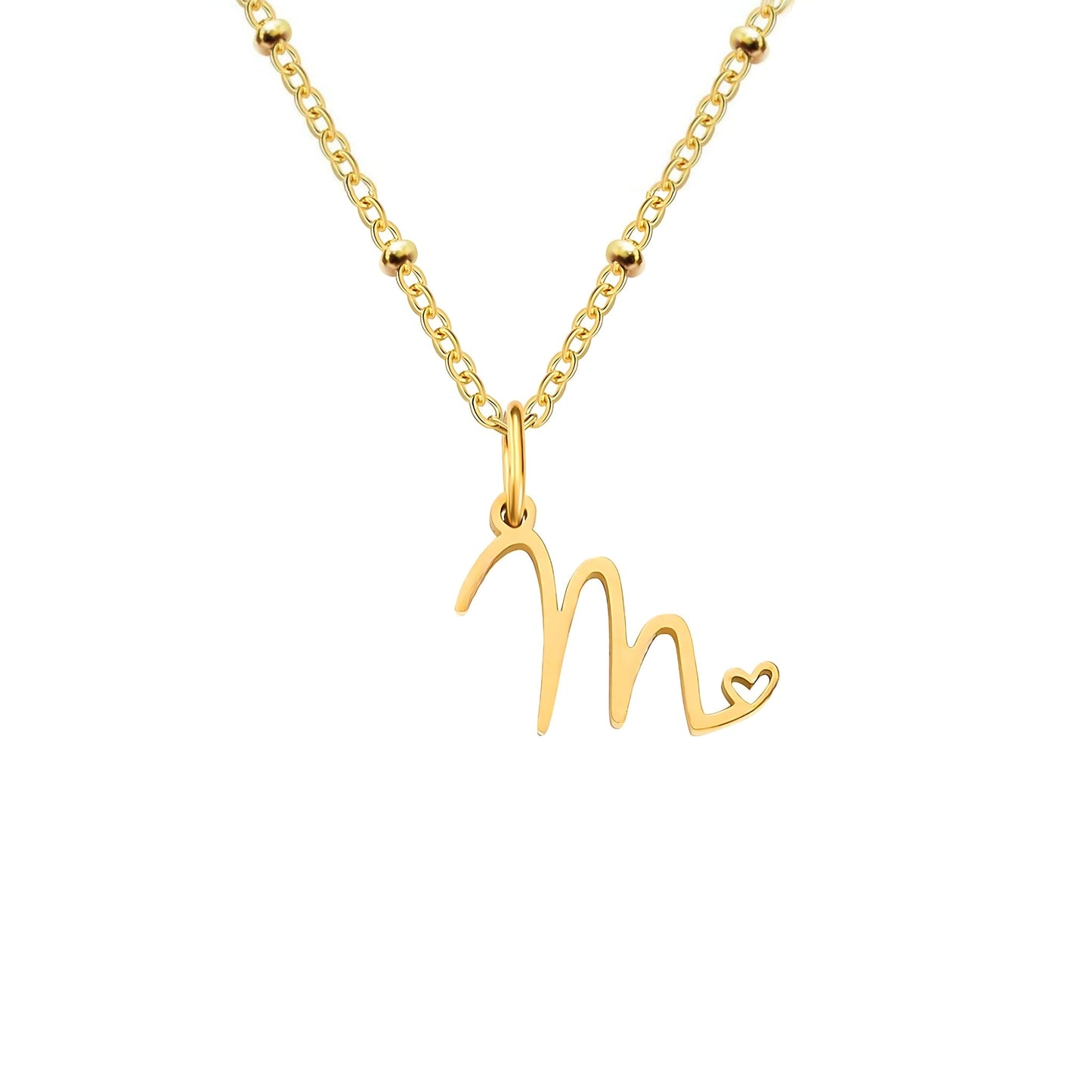 Love  Initial Alphabet Necklace