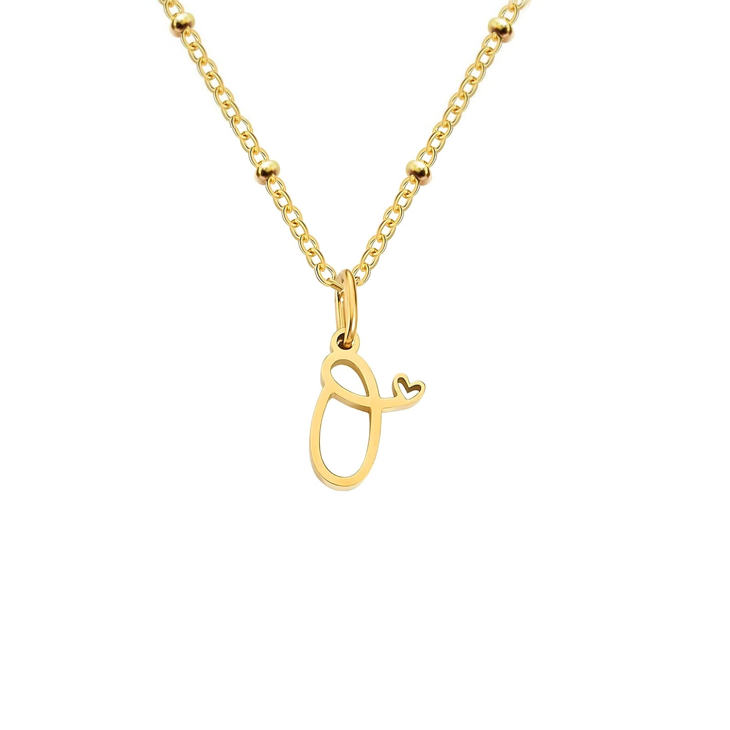 Love  Initial Alphabet Necklace