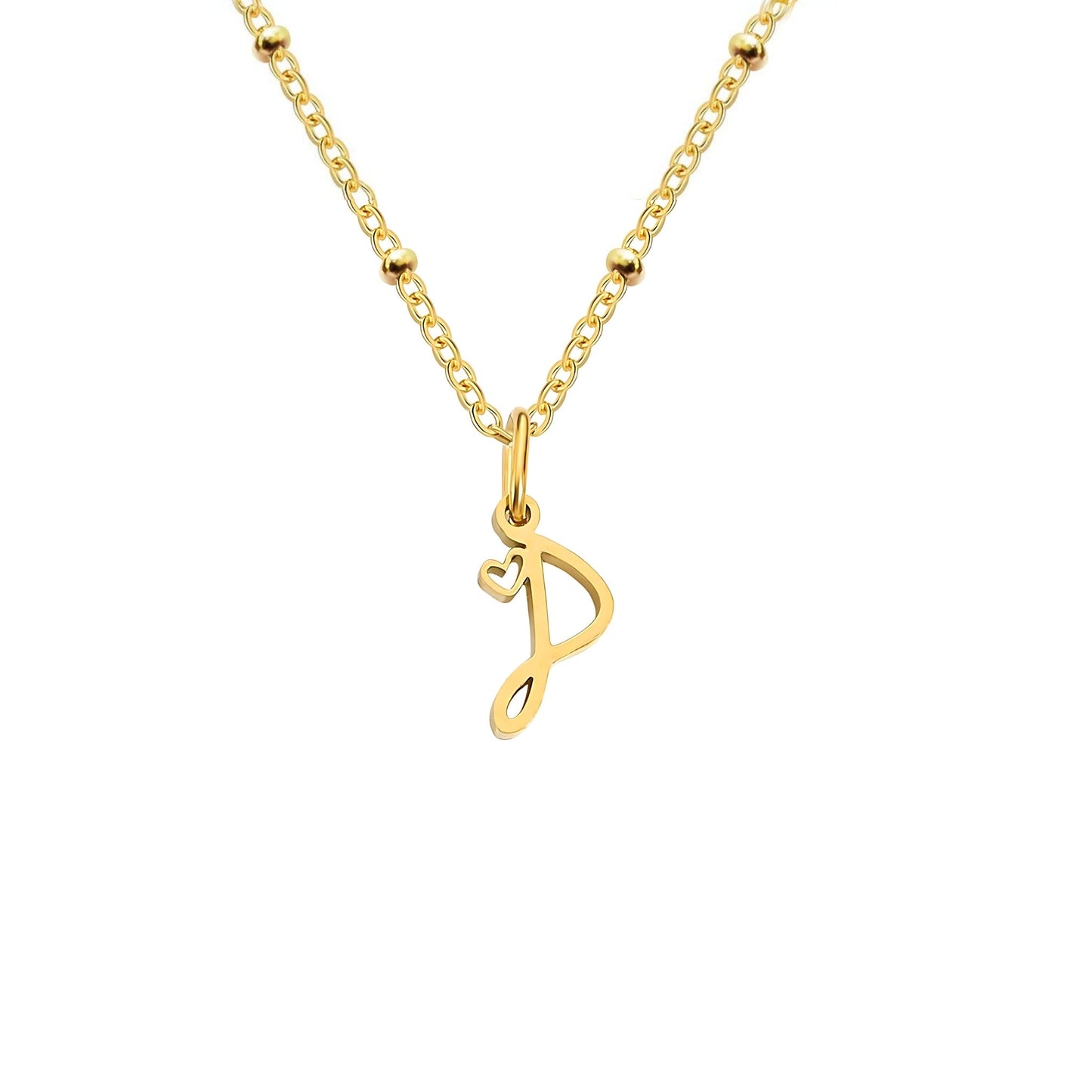 Love  Initial Alphabet Necklace