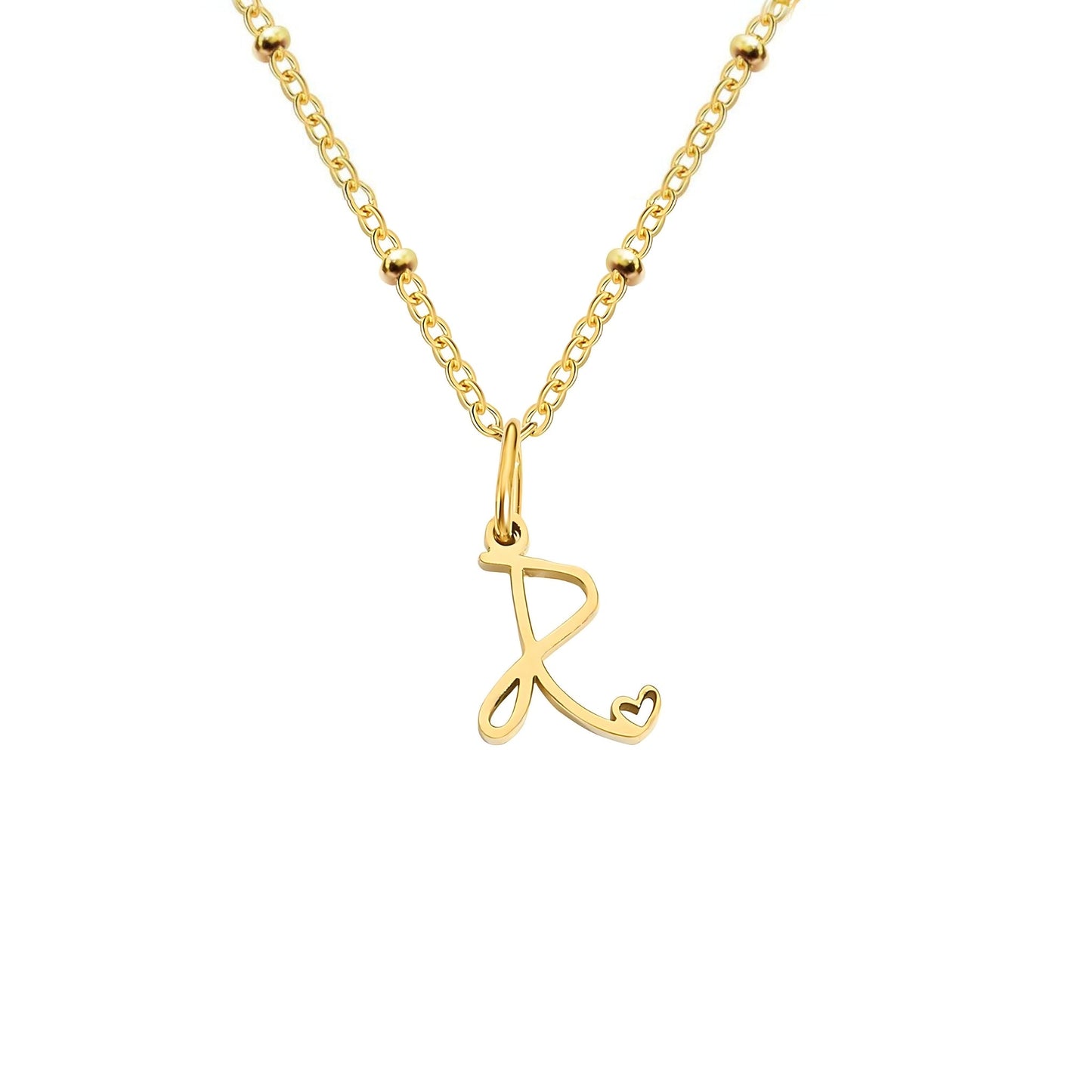 Love  Initial Alphabet Necklace