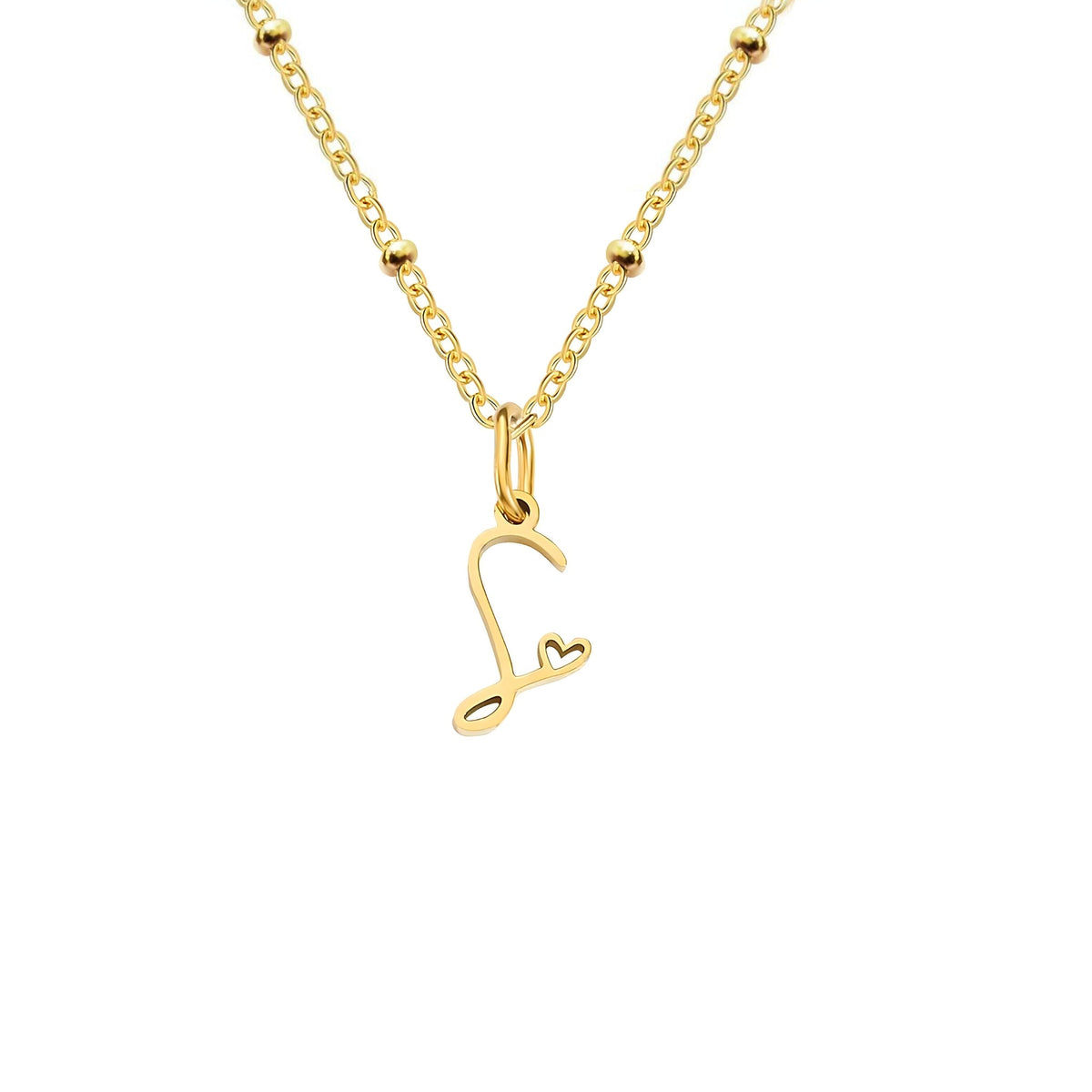 Love  Initial Alphabet Necklace