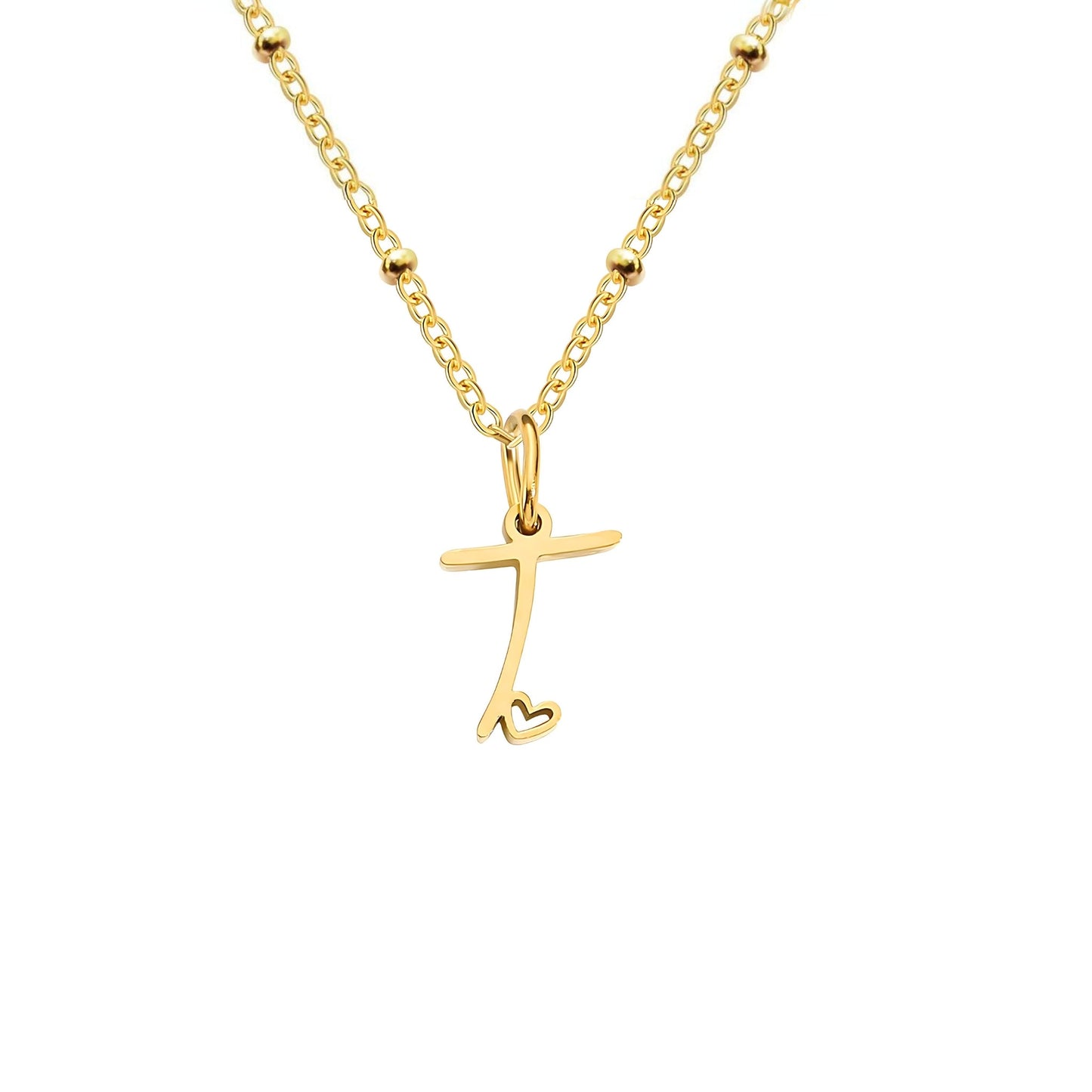 Love  Initial Alphabet Necklace