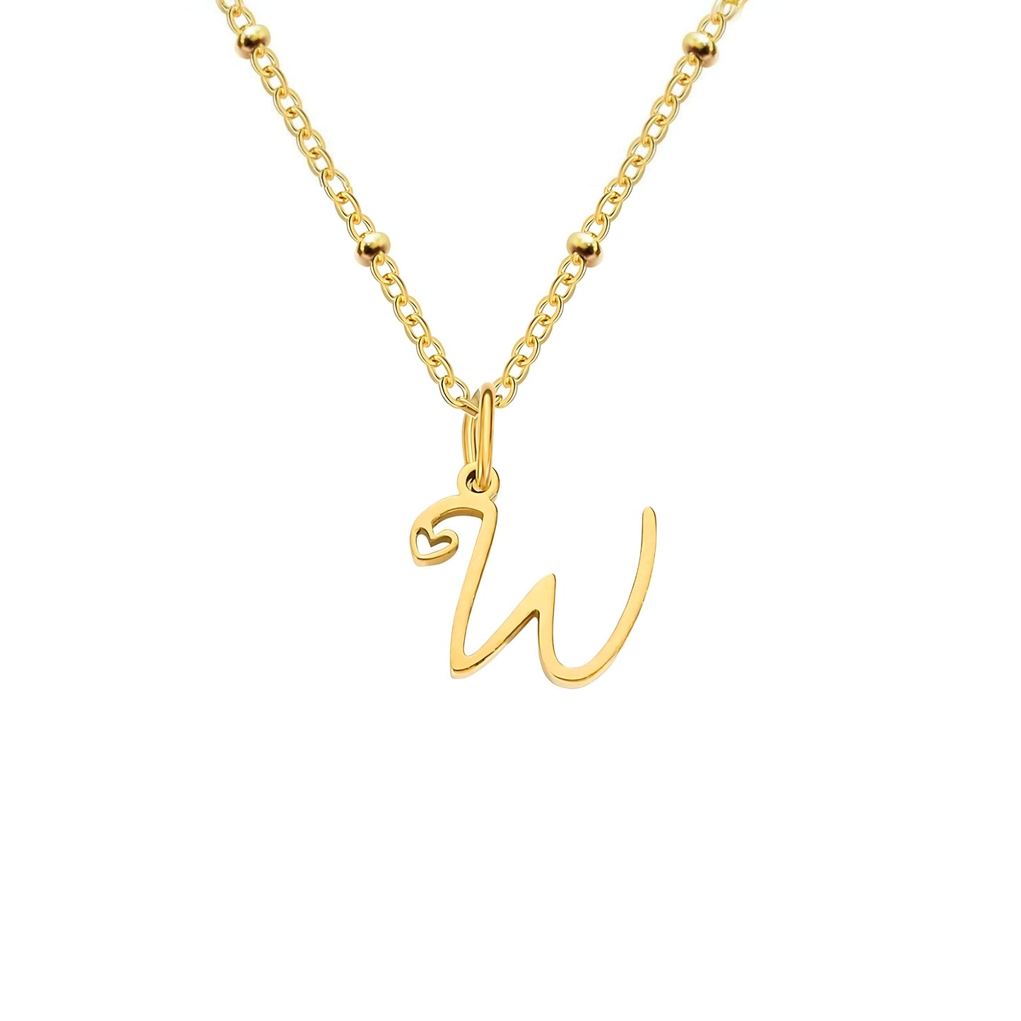 Love  Initial Alphabet Necklace