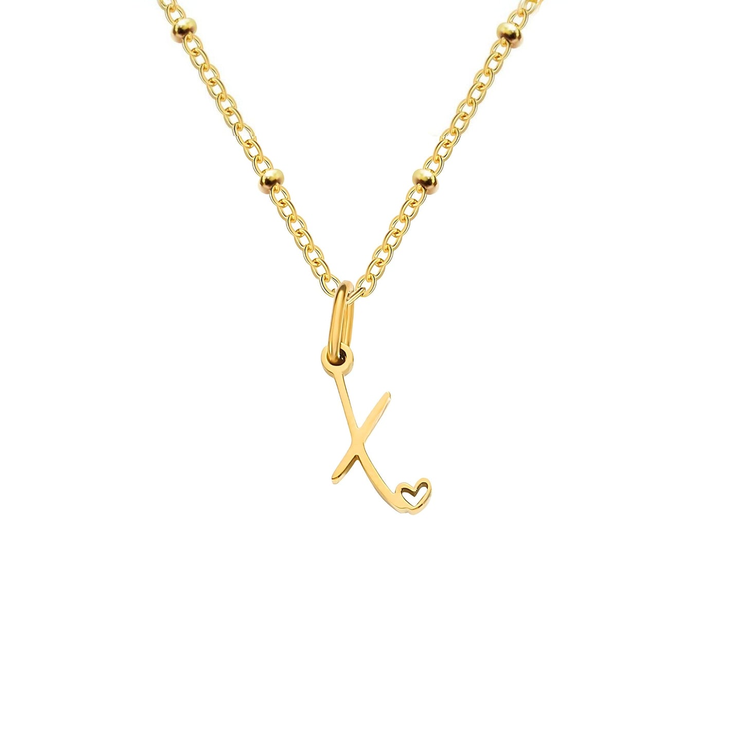 Love  Initial Alphabet Necklace