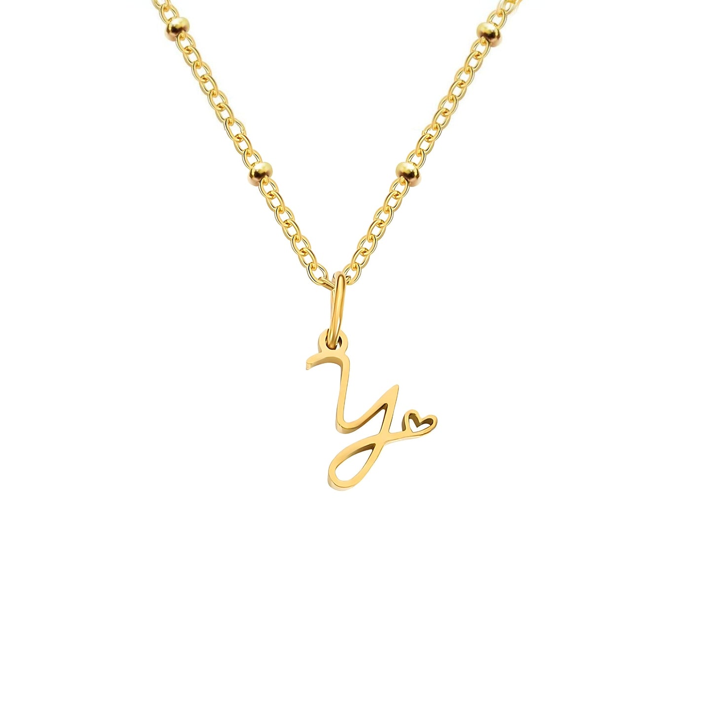 Love  Initial Alphabet Necklace
