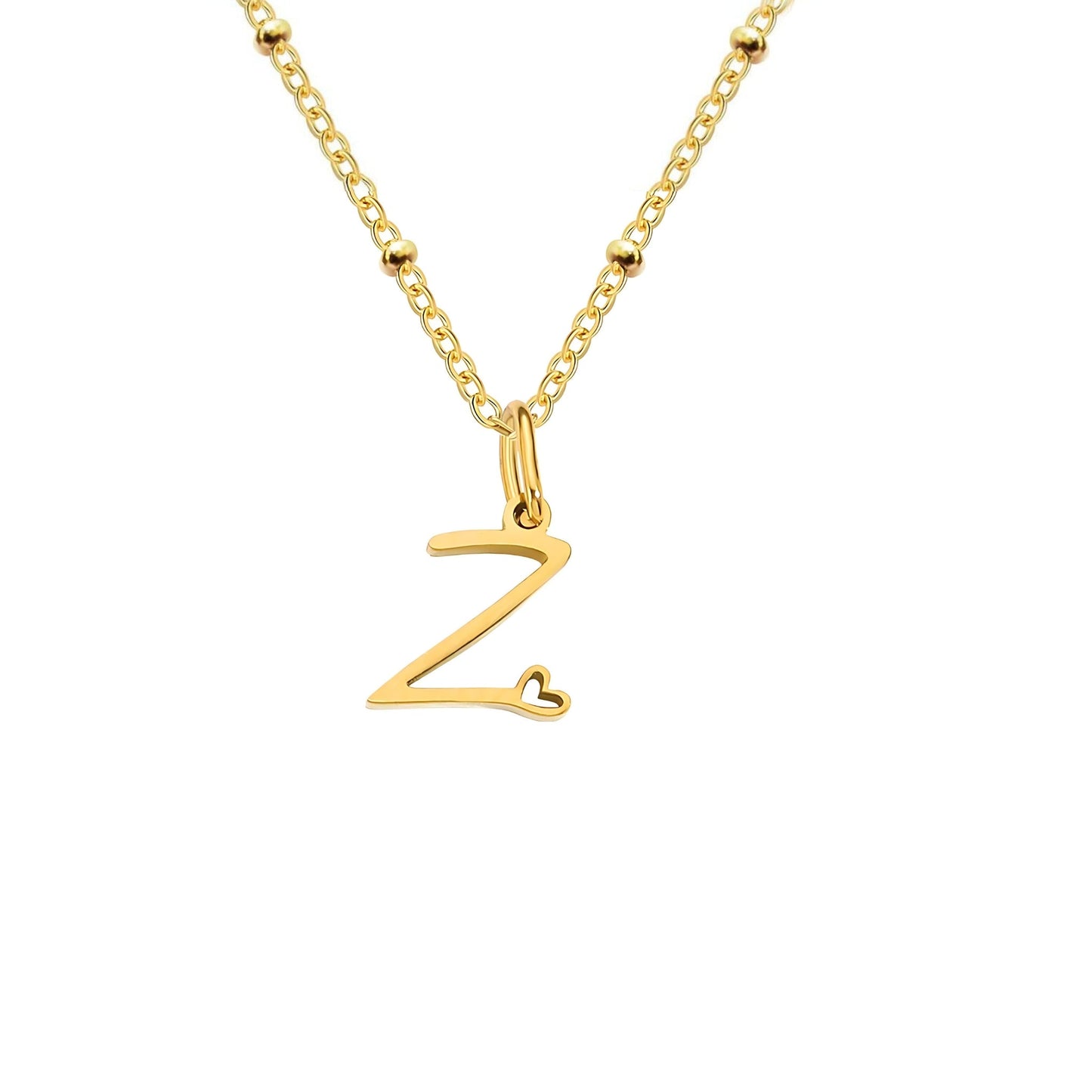Love  Initial Alphabet Necklace