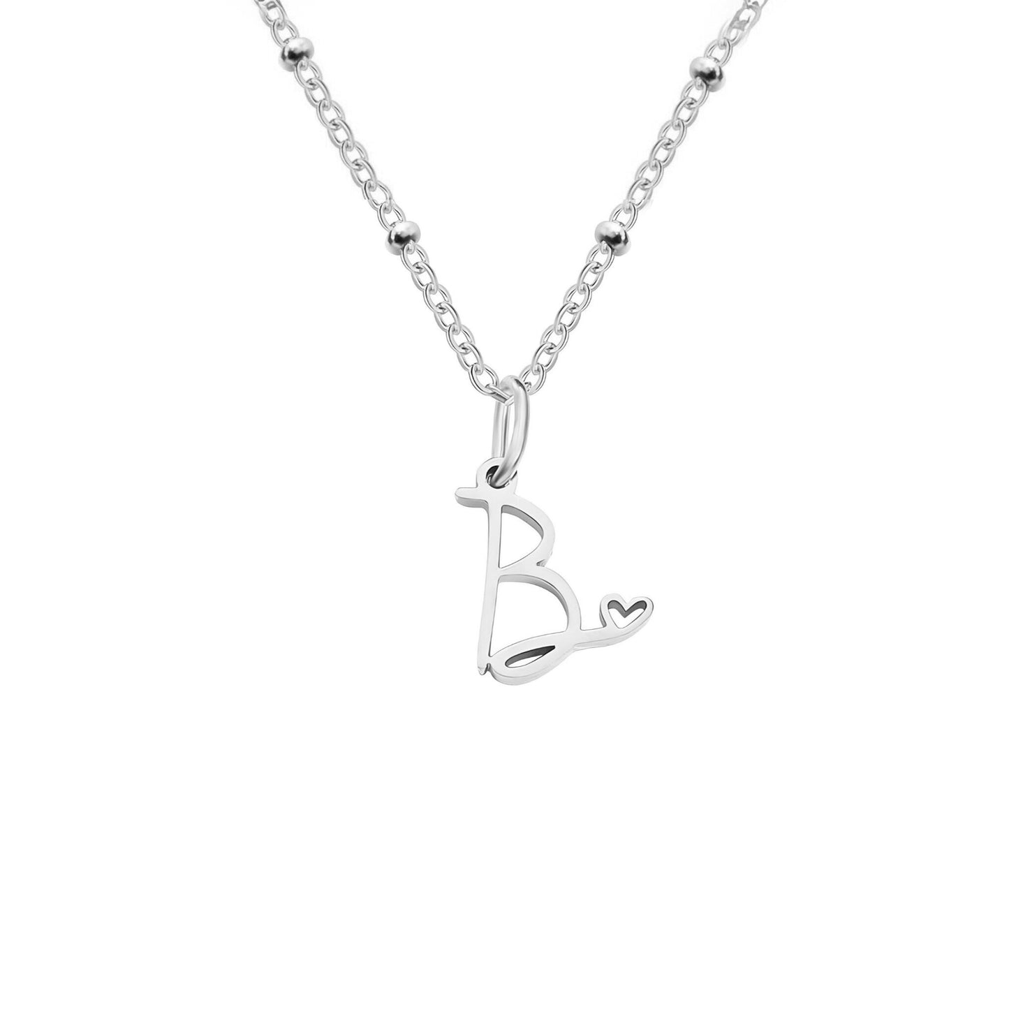 Love  Initial Alphabet Necklace