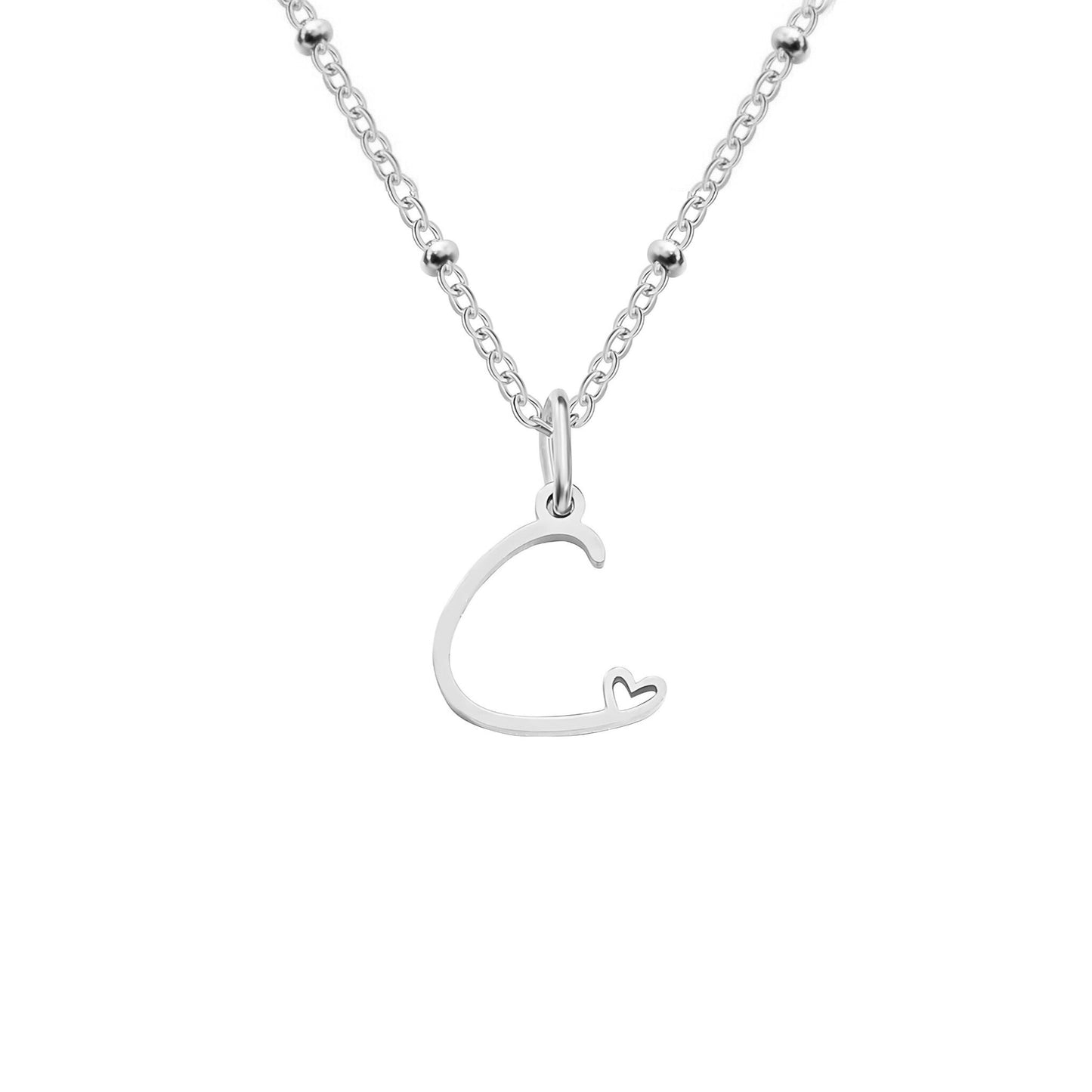 Love  Initial Alphabet Necklace