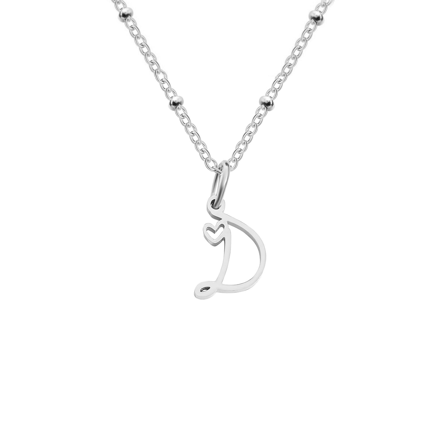 Love  Initial Alphabet Necklace