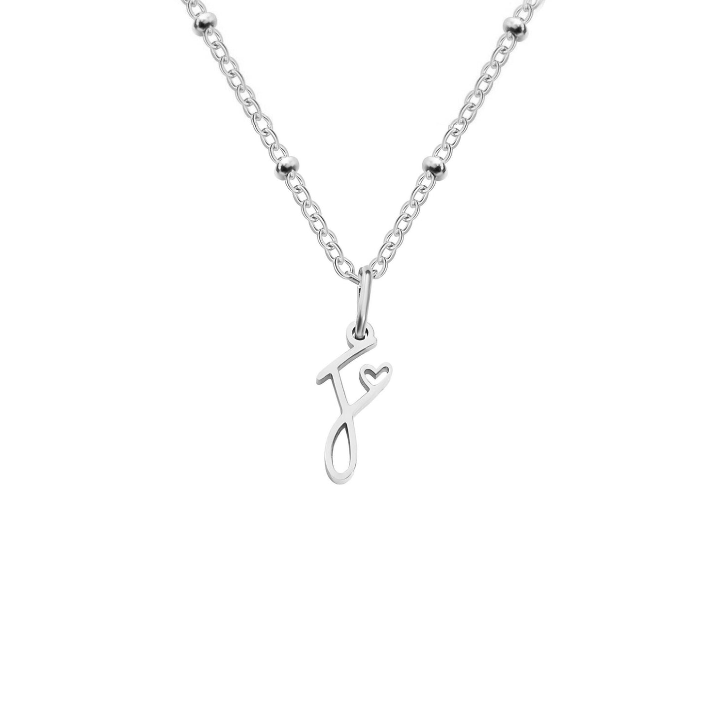 Love  Initial Alphabet Necklace