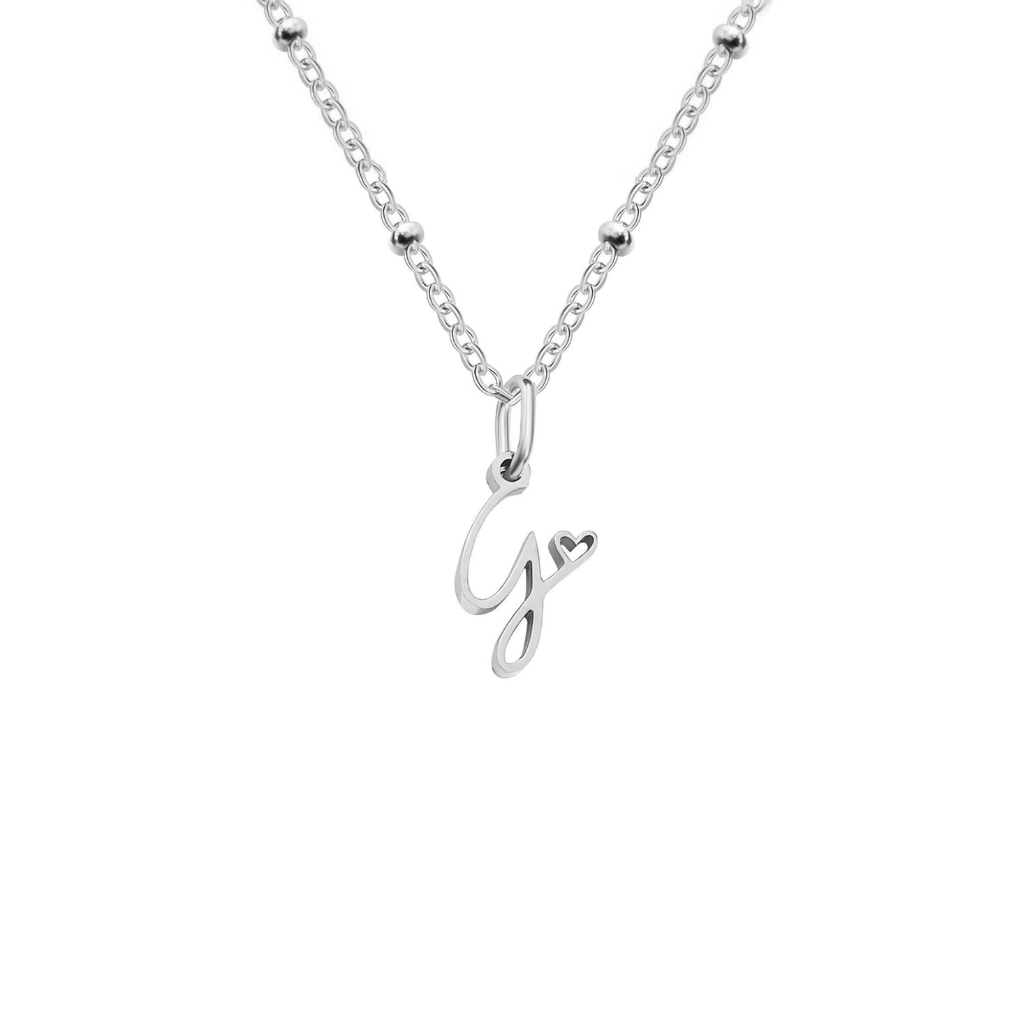 Love  Initial Alphabet Necklace